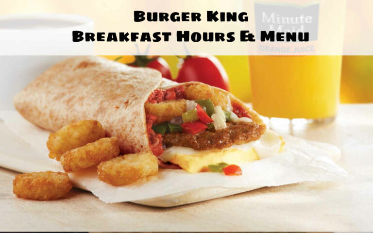 Burger King Breakfast Hours Canada